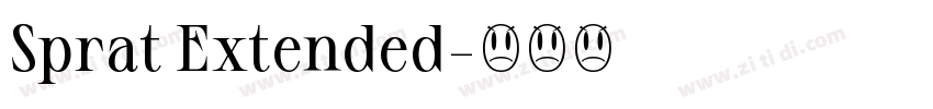 Sprat Extended字体转换
